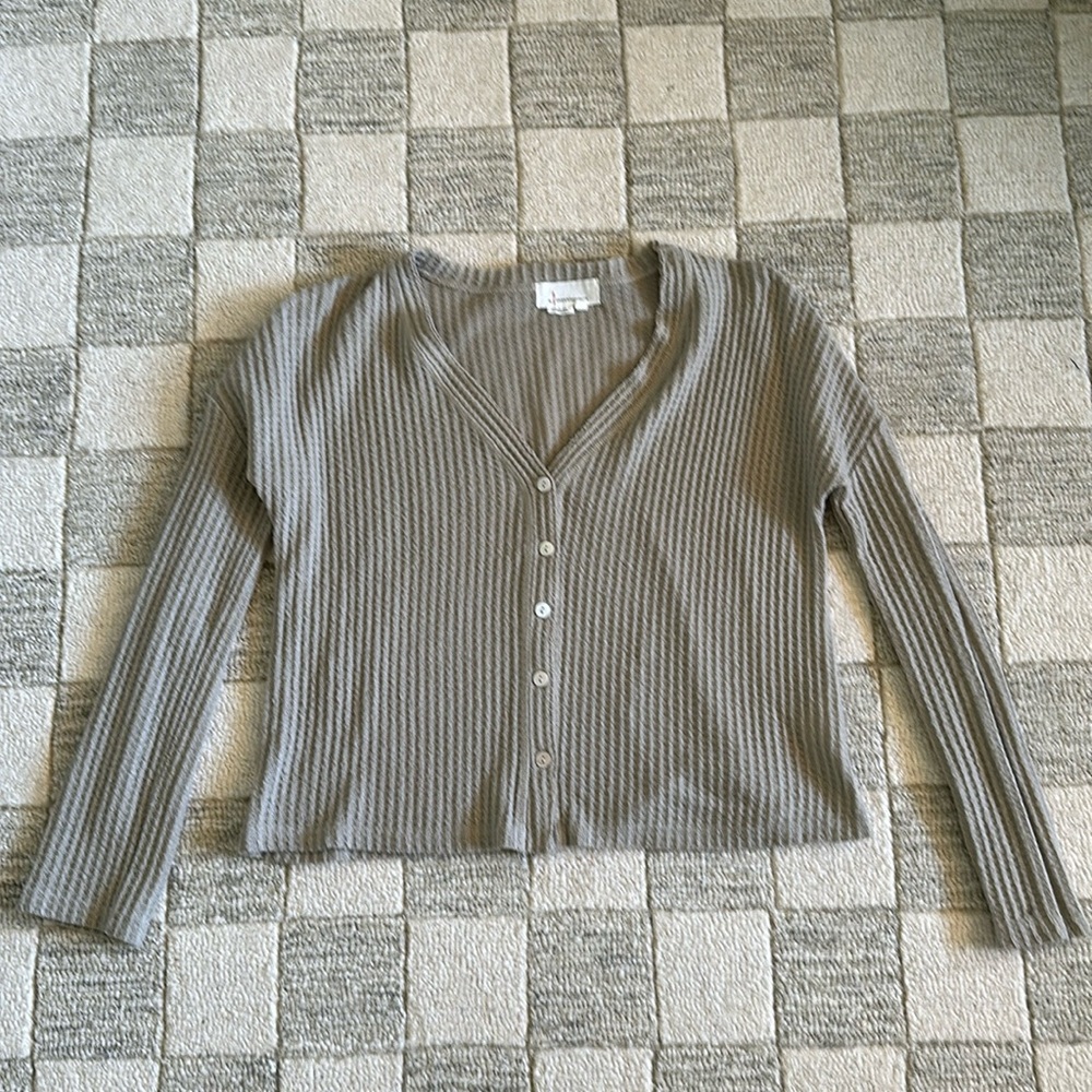 Anthropologie waffle button down